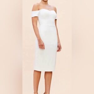 Dress The Population NWT Bailey sweetheart off the shoulder dress, small